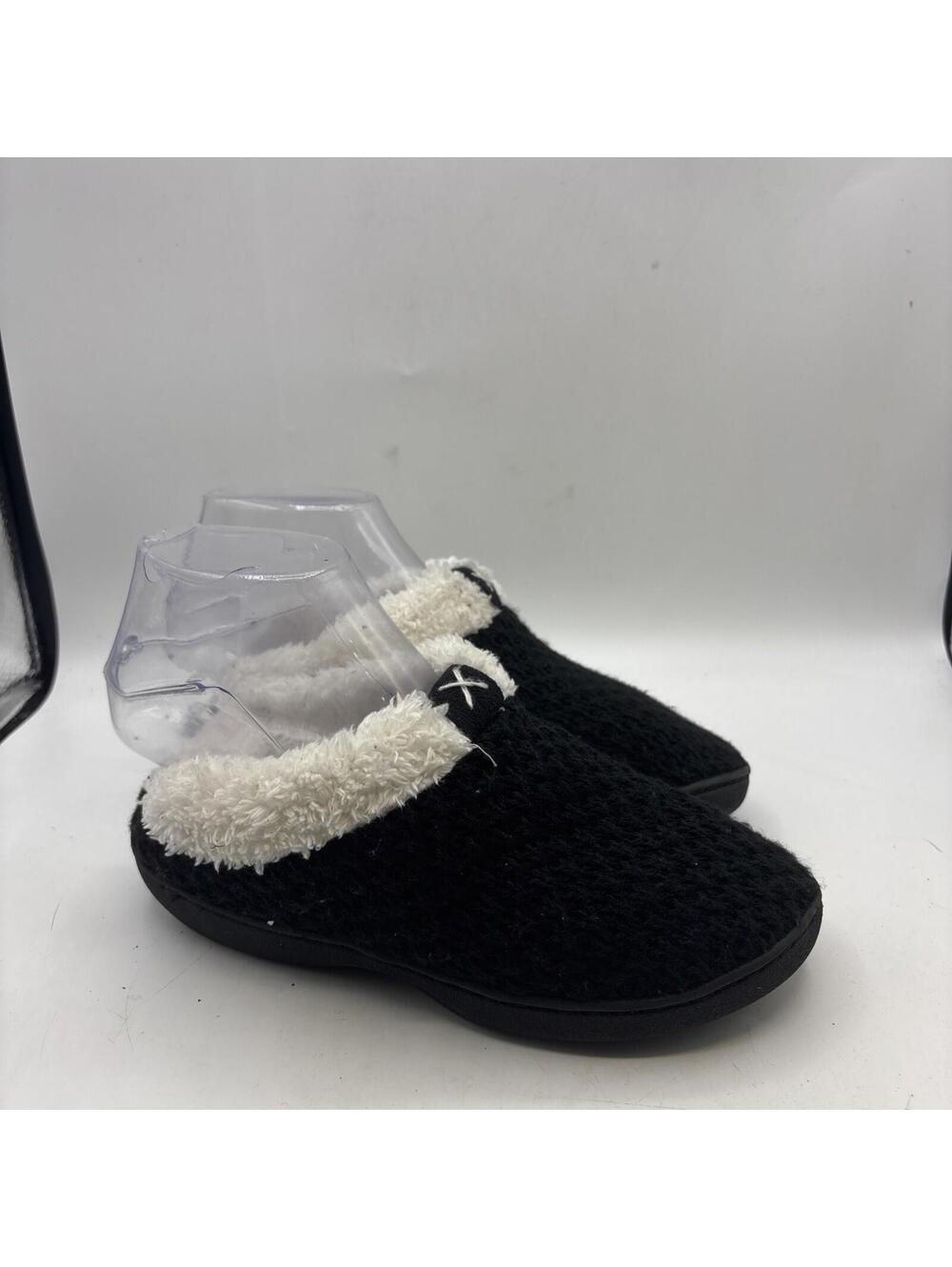AEROSOLES FAUX LEATHER SLIPPERS WITH WOOL LINING Size 5-6 Small